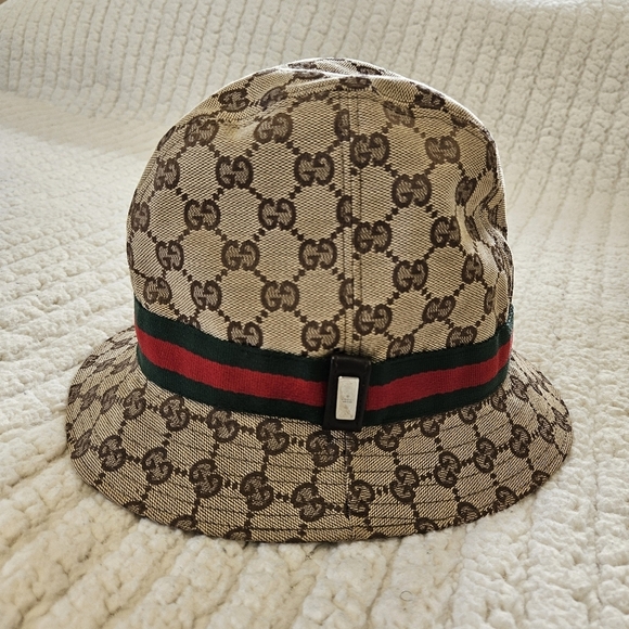 Gucci GG Monogram Sherry Line Bucket Hat - Picture 3 of 14